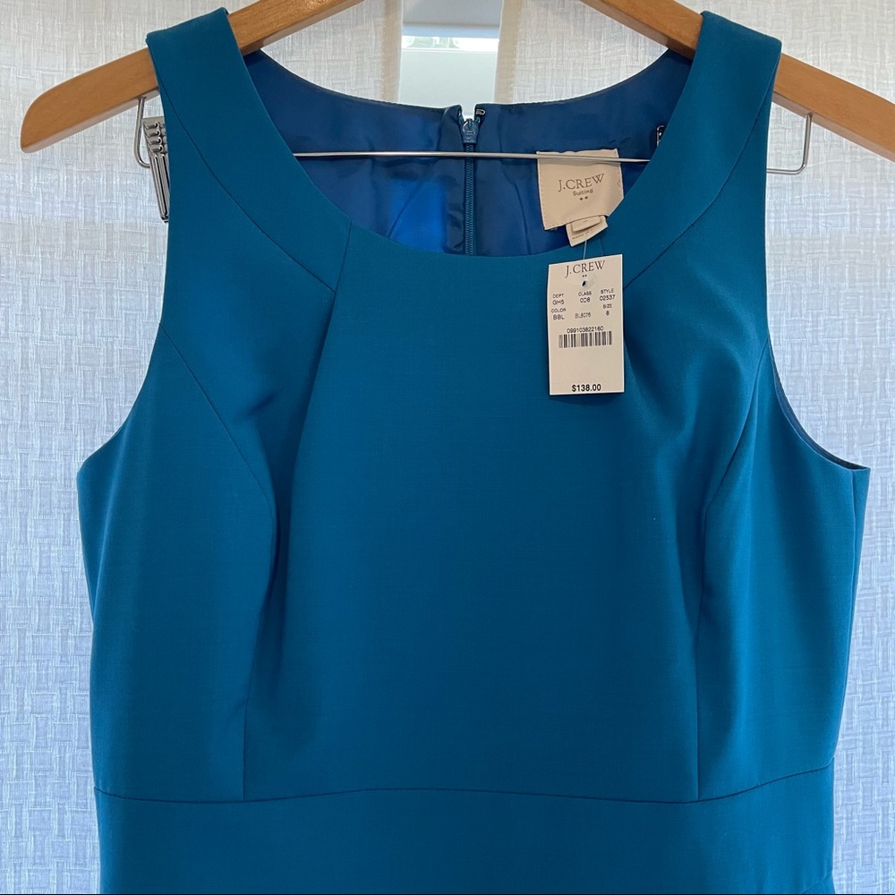 J. Crew blue sheath dress size 8 NWT